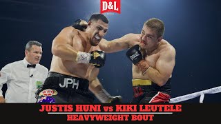 Justis Huni vs Kiki Leutele  IBF WBO amp WBC Regional Heavyweight Title Fight [upl. by Scarito187]