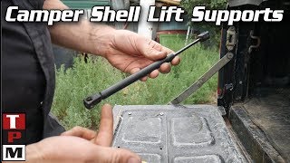 Camper ShellTruck Topper Lift Support Replacement [upl. by Ennayt176]