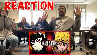 Joker VS Giorno REACTION ft Ole Miss Esports DEATH BATTLE [upl. by Schweiker]