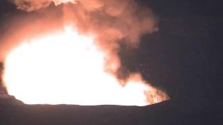 Early morning explosive event at Kilauea summit lava lake [upl. by Diehl]