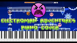 Electroman Adventures Geometry Dash Piano Cover [upl. by Neffirg]