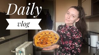 Am făcut tartă cu vișine și banane Produse noi pentru acnee și un mini haul Francisca dailyvlog [upl. by Grof]