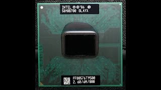 CPU laptop Core 2 Duo T9500 CPU 6M Cache2 6GHz800Dual Core Socket 478 PGA Laptop processor forGM45 [upl. by Ecirtak508]