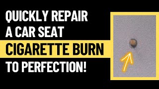 ReStorIt Fabric Upholstery Repair Kit  Repair Cigarette Burns In Car Seats EASY [upl. by Wardieu]