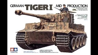 Tamiya 135 Tiger 1 Mid Production TankPlastic Kit Build amp Review [upl. by Farrel]