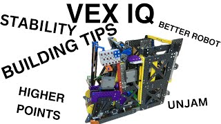 VEX IQ 5 Building Tips to Make a STABLE and COMPETITIVE Robot Team 22610A [upl. by Anirbac961]