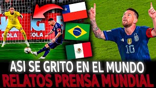 PERU vs ARGENTINA ¡Así vivió el GOLAZO de MESSI la PRENSA MUNDIAL [upl. by Attener]