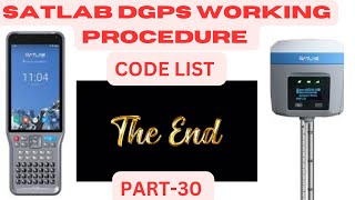 Code List in Satlab Dgps I Satlab Dgps working procedure I satlab tr7 Dgps Full Training satlab [upl. by Aranat]