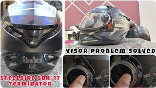 How to open steelbird robot helmet visor and visor spring problem solve [upl. by Verity]