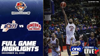 Brgy Ginebra vs Meralco highlights  PBA Season 48 Commissioner’s Cup  Dec 22 2023 [upl. by Haroppiz773]