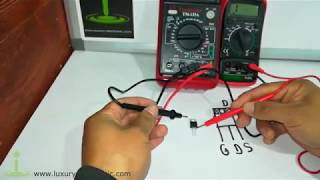 Medición de Transistores MOSFET con multimetro Digital muy fácil [upl. by Riess]