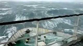 ship in storm 90ft waves [upl. by Dode]