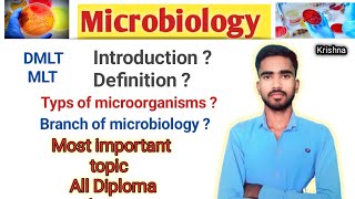 introduction of microbiologybranches of microbiology dmlt lecture in hindi [upl. by Niro]