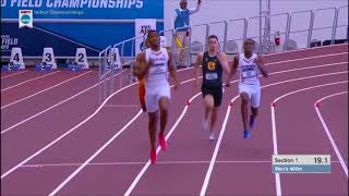 Akeem Bloomfield  2018 NCAA Indoor 400m Final [upl. by Noraed332]