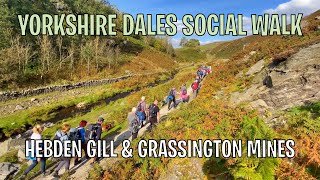 Yorkshire Dales Social Walk Hebden Gill Grassington Lead mines [upl. by Shere]