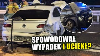 Spowodował wypadek i uciekł Tragedia na Trasie Łazienkowskiej [upl. by Frantz]