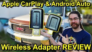 NO MORE WIRES Converting Wired CarPlay and Android Auto to Wireless  Sunweyer Adapter Review [upl. by Bensen]