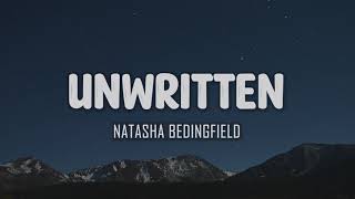 Natasha Bedingfield  Unwritten Lyrics [upl. by Anaizit883]