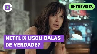 Gal Gadot revela cuidados em set de filme da Netflix Bala de verdade ou festim [upl. by Anaujal]