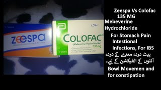 Zeespa vs Colofac 135 MG Mebeverine Hydrochloride comparison uses dosage deceases in use [upl. by Aneetsirhc461]