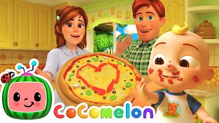 The Pizza Song  Cocomelon  Nursery Rhymes  Moonbug Kids [upl. by Naujat]