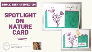 A Simple Card for the Beginner Cardmaker  Stampin’ Up  Spotlight On Nature [upl. by Lledrev866]