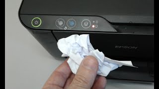 Impressora Epson L3110 papel preso [upl. by Annazor]