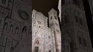 No crowds Basilica di Santa Maria Novella at night Lighting is amazing florence travel italy [upl. by Calabresi]