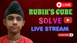 CUBE KING AMAN IS LIVE  RUBIKS CUBE SOLVE ✨️ [upl. by Lidaa585]