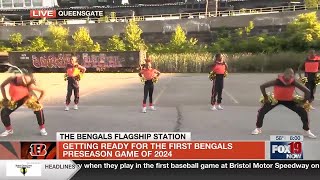 Q Kids Dance Team perform at Longworth Hall before Bengals first preseason game [upl. by Dorisa]