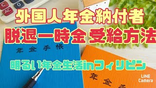 外国人年金納付者、脱退一時金受給方法 [upl. by Aihsyt237]