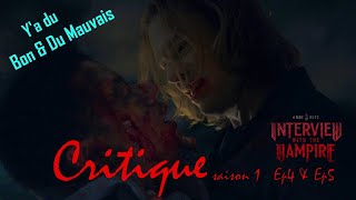 Entretien Avec Un Vampire  The Vampire Chronicles Saison 1 Épisodes 4 amp 5  Critique [upl. by Elboa]