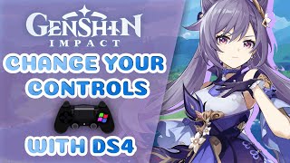 CHANGING YOUR CONTROLS on Genshin Impact Using DS4Windows [upl. by Elbys]