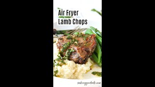 Air Fryer Lamb Chops  Super easy and tender  shorts [upl. by Aihsak]