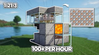 EASY Automatic Chicken Farm in Minecraft 121 Tutorial [upl. by Nada]