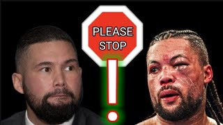 PLEASE JOE JOYCE RETIRE YOU NEED TO STOP BEFORE ✋🏽 YOU GET TAKE FURTHER DAMAGE❗ TONY BELLEW 🛑 [upl. by Chilt]