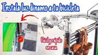 ¿Cómo instalar luz dinamo a mi bicicleta  PASO A PASO  My Bike MX [upl. by Willumsen944]