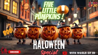 Five Little Pumpkin viralvideo ai animation aitools tranding halloween [upl. by Eustashe]