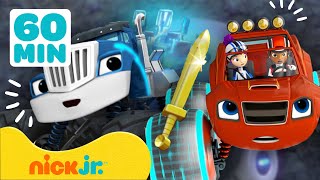 Blaze en de Monsterwielen  Crusher bouwt robots met Robot Blaze  Compilatie van 1 uur  Nick Jr [upl. by Estes]