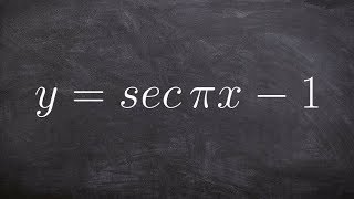 Graphing the Secant Function with a Horizontal Shift [upl. by Cathrine530]