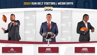 Troy — 2024 Sun Belt Football Media Days [upl. by Edina]