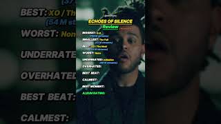 Echoes Of Silence The Weeknd review rnb theweeknd albumreview top10 xo [upl. by Dranoel]