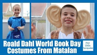 Roald Dahl World Book Day Costumes From Matalan  Matilda amp The BFG [upl. by Megargee]