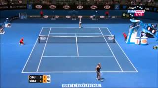 Maria Sharapova vs Dominika Cibulkova 2014 Australian Open Round 4 Highlights [upl. by Anyek]