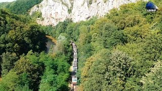 2xDrone BR232 Ludmilla amp 5 Locomotive quotSisiquot ÖBB 1014 ELoks in Defileul Crisului Repede Canyon [upl. by Doralia]