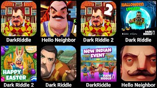 Dark RiddleDark Riddle Classic  Dark Riddle 2  Hello Neighbor 2  Dark Riddle 3  Hello Neighbor [upl. by Bosson]