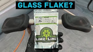 Trying out LIME LINE Emulated GLASS FLAKE [upl. by Floris]