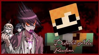 Danganronpa Creepypasta Kaito Maki Miu Kokichi and King Charles React to Distorted Alex gaming [upl. by Siramay]