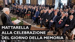 Mattarella alla celebrazione del “Giorno della Memoria” [upl. by Kitarp]