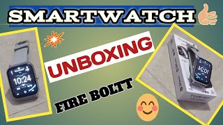 UNBOXING FIRE BOLTT SMARTWATCH [upl. by Humble]